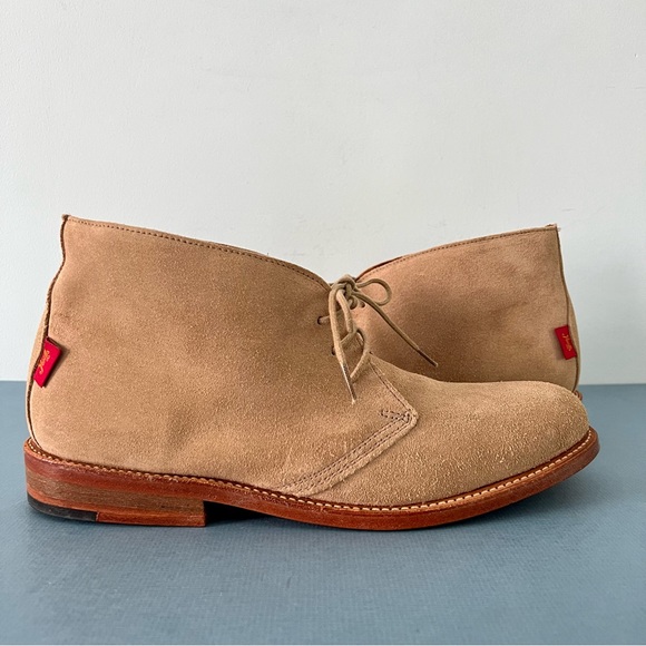 Gorilla USA Union Made Chukka Tan Suede Leather Dress Boots - Picture 3 of 12